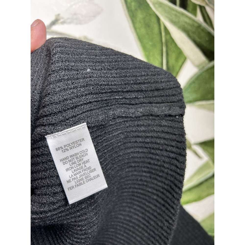 Lulus Size XS Fireside Chats Turtleneck Wide Sleeve Black Pullover Sweater NWT - Picture 6 of 7